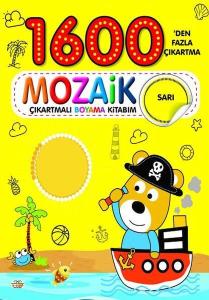 1600 Mozaik Çıkartmalı Boyama Kitabım Sarı Kitap 1600 Mozaik Çıkartmalı Boyama Kitabım Sarı Kitap