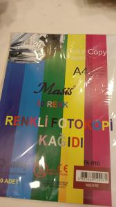 MASİS RENKLİ FOTOKOPİ KAĞIDI 10 RENK 100 lü