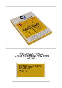ALEX SCHOLLER DUREX RESİM KAĞIDI A3 