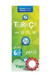 ANALİZ 6.SINIF TÜRKÇE YAPRAK TEST