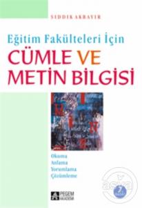  Cümle ve Metin Bilgisi 