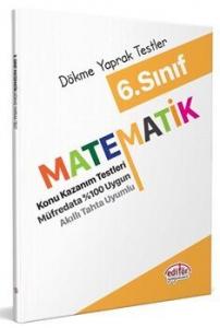 Editör Yayınları 6. Sınıf Matematik Konu Kazanım Testleri   Editör Yayınları 6. Sınıf Matematik Konu Kazanım Testleri