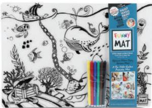 Funny Mat - Çiftlik Ve Derin Deniz 6'Lı Kalem Hediyeli 30 x 40 cm