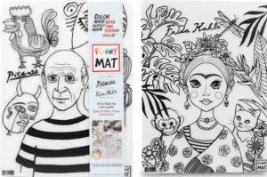 Funny Mat - Pablo Pıcasso Ve Frıda Kahlo 25 X 35 Cm Funny Mat - Pablo Pıcasso Ve Frıda Kahlo 25 X 35 Cm