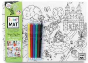 Funny Mat - Prenses Ve Oyun Bahçesi 6'Lı Kalem Hediyeli 25 x 35 cm