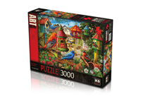 KSG / PUZZLE 3000 PARÇA BIRD HOUSE GARDENS 23003 ---- * KAMPANYA *