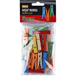 SÜDOR AHŞAP MANDAL RENKLİ