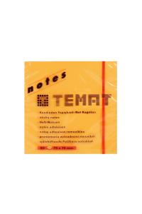 TİCON 75X75 MM FOSFORLU TURUNCU NOT KAĞIDI