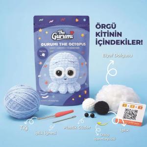 The Gurumi Ahtapot Örgü Öğrenme Kiti (TG001)