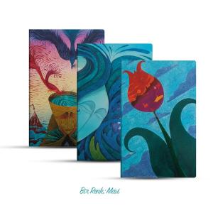 Üçlü Çizgisiz Defter Seti: Bir Renk: Mavi Üçlü Çizgisiz Defter Seti: Bir Renk: Mavi