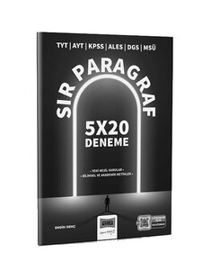  Yargı Yayınları TYT AYT KPSS ALES DGS MSÜ Sır Paragraf 5x20 Deneme 