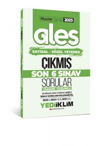 Yediiklim Yayınları 2023 ALES Sayısal-Sözel Yetenek Çıkmış Son 6 Sınav Tamamı Çözümlü ( ALES-1 Dahil ) 