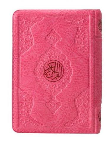 2 Renkli Pembe Hafız Boy Kur'an-I Kerim Kılıflı2 Renkli Kuranı Kerimle