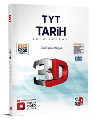 3D Yayınları TYT Tarih Tamamı Video Çözümlü Soru Bankası