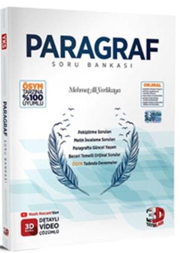 3D Yayınları TYT Paragraf Soru Bankası Video Çözümlü