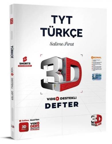 3D Yayınları TYT Türkçe Video Destekli Defter