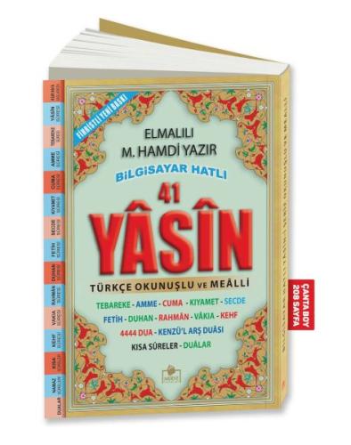 41 Yasin Bilgisayar Hatlı Tükçe Okunuşlu (Çanta Boy)