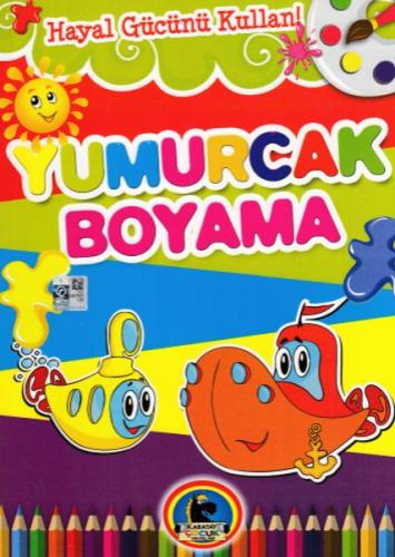 4E Boyama Kitabı Yumurcak Siyah Beyaz 64 Sayfa Karatay Yayınevi