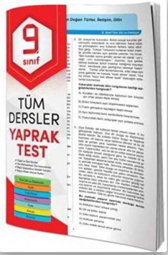 9. Sınıf Tüm Dersler Yaprak Test