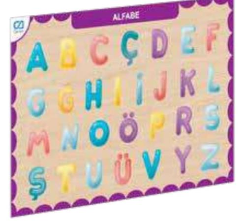 Ahşap Alfabe Eğitici Set