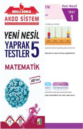 Akıllı Damla Matematik Yeni Nesil Yaprak Testler-5. Sınıf