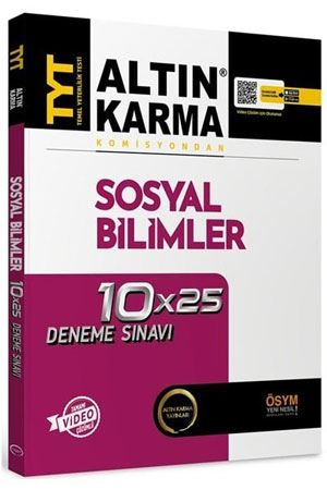 Altın Karma 2023 TYT Sosyal Bilimler 10 x 25 Deneme