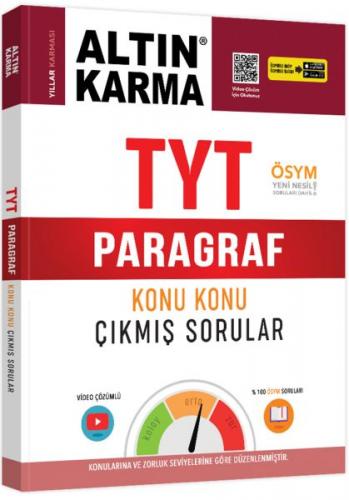 Altın Karma TYT Paragraf Konu Konu Çıkmış Sorular (Yeni)