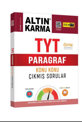 Altın Karma TYT Paragraf Konu Konu Çıkmış Sorular (Yeni)