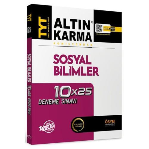 Altın Karma TYT Sosyal Bilimler Tamamı Video Çözümlü 10x25 Deneme Sınavı