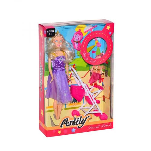 ANLILY KUTULU PUSETLİ BEBEK