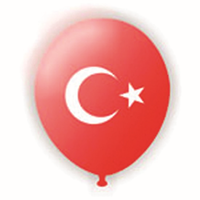 ATOM BALON BAYRAKLI 100LÜ ( BAYRAM SÜSÜ )