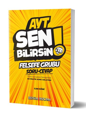 AYT Felsefe Sen Bilirsin Soru Cevap Kitabı Benim Hocam