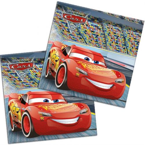 BALON EVİ CARS 3 PEÇETE 33X33 CM 20'Lİ DOĞUM GÜNÜ SÜSÜ