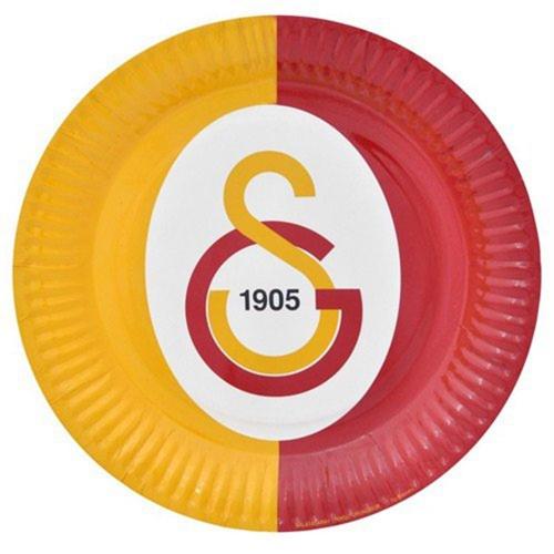 BALON EVİ GALATASARAY TABAK 23 CM 8'Lİ PAKET DOĞUM GÜNÜ SÜSÜ