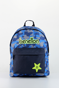 BENETTON ORTAOKUL & LİSE SIRT ÇANTASI 76059 HAVACI KAMUFLAJ