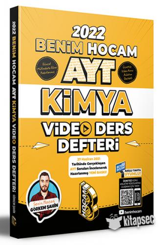 BENİM HOCAM AYT KİMYA DERS NOTLARI