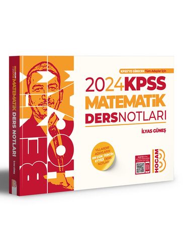 Benim Hocam Yayınları 2024 KPSS Matematik Video Ders Notları ( İADESİZ )