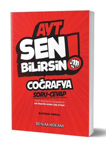 Benim Hocam Yayınları AYT Coğrafya Sen Bilirsin Soru-Cevap Kitabı