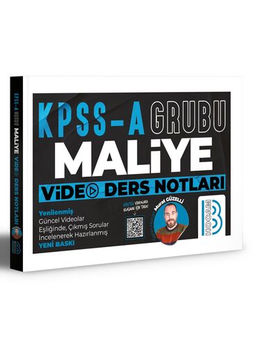 Benim Hocam Yayınları KPSS A Grubu Maliye Video Ders Notları (İADESİZ)