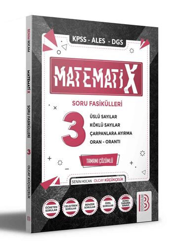 Benim Hocam Yayınları KPSS ALES DGS MatematiX Soru Fasikülleri 3