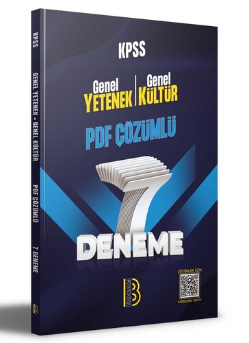 Benim Hocam Yayınları KPSS Genel Yetenek Genel Kültür PDF Çözümlü 7 De