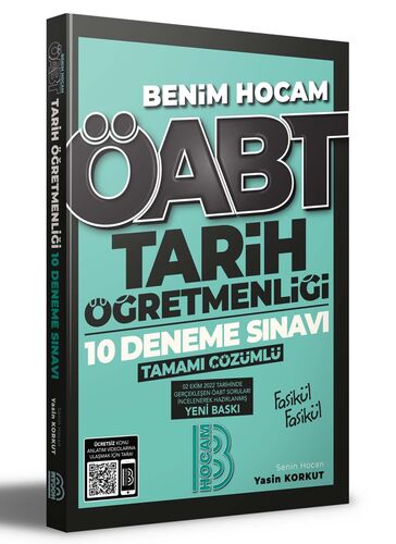 Benim Hocam Yayınları ÖABT Tarih Öğretmenliği Tamamı Çözümlü 10 Deneme Sınavı(İADESİZ)