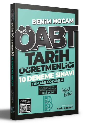 Benim Hocam Yayınları ÖABT Tarih Öğretmenliği Tamamı Çözümlü 10 Deneme