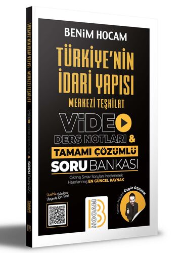 Benim Hocam Yayınları Türkiye'nin İdari Yapısı Merkezi Teşkilat Video Ders Notları ve Tamamı Çözümlü Soru Bankası(İADESİZ)