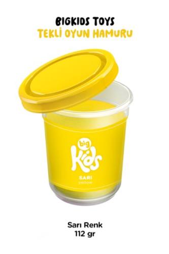 Bigkids Toys / Sarı - 12'li Oyun Hamuru (112 Gr)