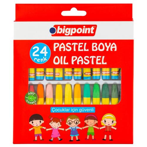 BİGPOİNT 24apos;LÜ PASTEL BOYA