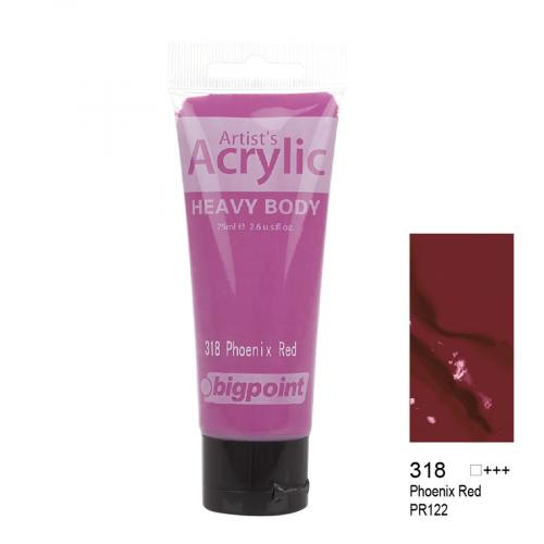 Bigpoint Akrilik Boya 75 ml Phoenix Red 318