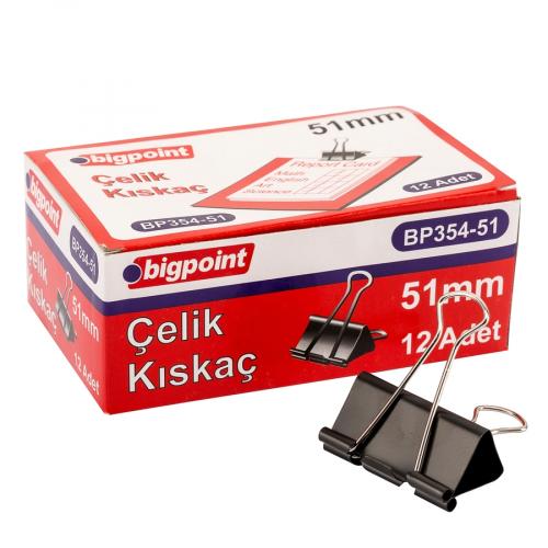 BİGPOİNT ÇELİK KISKAÇ 51MM TEKLİ