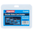 Bigpoint Çift Taraflı Kart Kabı Kristal Yatay Şeffaf 85X54Mm N11.7897