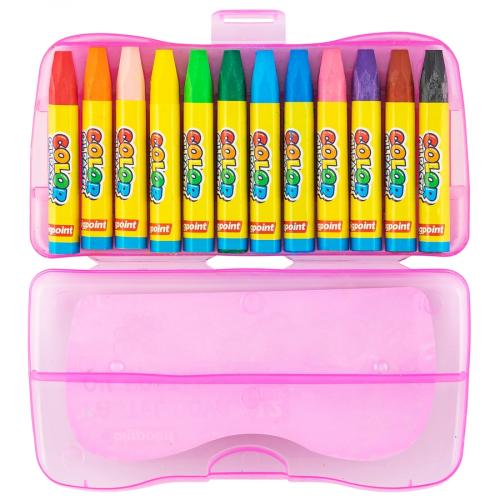 BP PASTEL BOYA 12 Lİ PLASTİK ÖZEL KUTUDA PEMBE ---- DLS (tek ürün gönderilecektir, fotoğraf temsilidir)